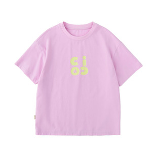 cicochild2026年夏季新款亲子中大女童logo印花短袖7A抗菌凉感T恤