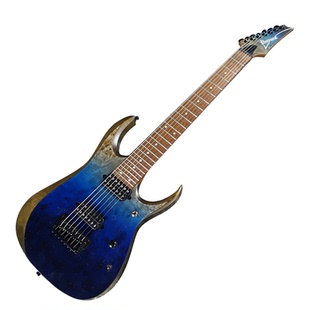 入门乐手101 Ibanez RGD7521PB七弦电吉他印产蓝色渐变Dimarzio