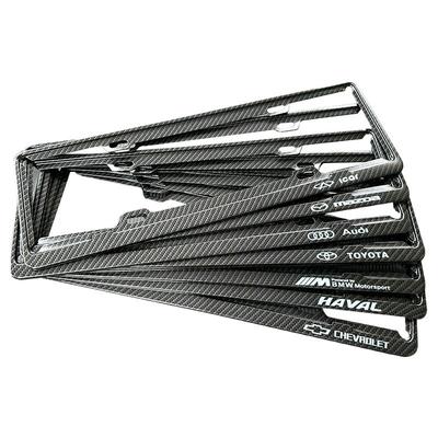 车牌边框符合新交规汽车牌照框碳纤车牌架框小车通用新能源牌套罩