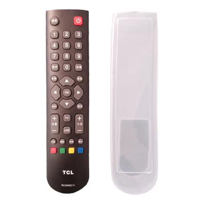 适用于TCL遥控器套 电视机RC2000C/C02/C11 RC透明防水硅胶保护套