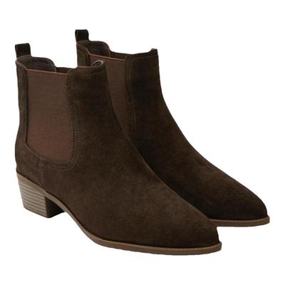 靴子女短靴真皮西部靴切尔西靴