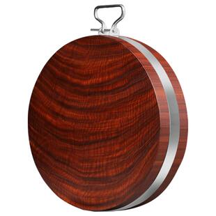 正宗黑铁木砧板抗菌防霉家用实木切菜板占案板圆形整木刀粘板菜墩