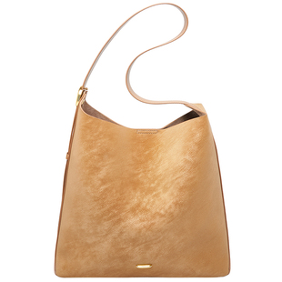 奥康hobo水桶包2026新款大容量通勤包真皮单肩包女包高级斜挎大包