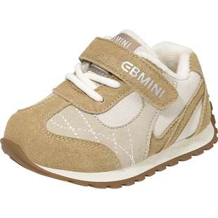 英贝米尼婴儿学步鞋加绒2025冬季新款女宝宝鞋子男童儿童运动板鞋