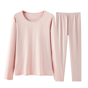 [A类婴儿棉]加厚加绒棉保暖内衣女士防寒打底秋衣秋裤纯棉套装男