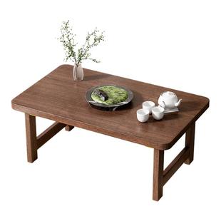 可折叠桌子家用飘窗桌中式榻榻米小茶几免安装便携式加厚炕几矮桌