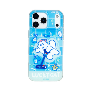 瓜咕噜「幸运管家」霉运清除术！原创手机壳适用苹果17ProMax磨砂可爱iphone16pro卡通猫双层15插画师新款