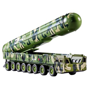 合金车头 导弹车 可升降东风41 巨浪2长剑100 军事模型惯性摆件
