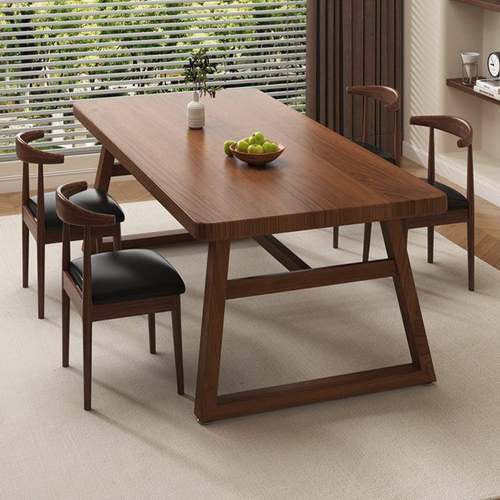 桌子客厅家用现代简约小户型组合饭桌餐桌椅商用快餐店餐饮长方形