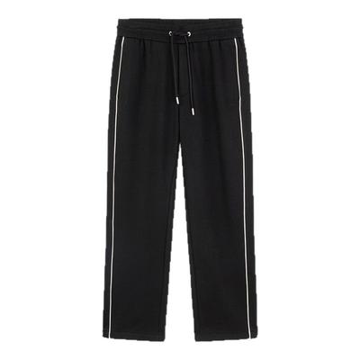 KARL LAGERFELD【绵羊毛】黑色休闲宽松长裤25秋季新品老佛爷男装