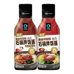 清净园韩式石锅拌饭酱正宗辣椒酱家用拌饭炒年糕酱调味下饭甜辣酱