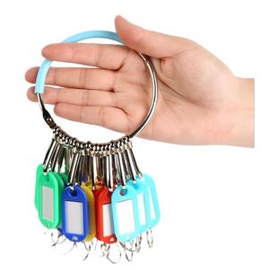 钥匙盘收纳房东钥匙串钥匙串可标记中介钥匙环圈环收纳分类出租房