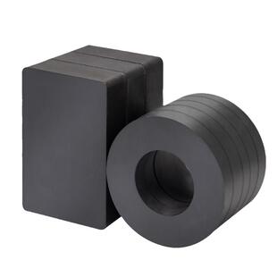 强力磁铁铁氧体大号方形圆环形吸铁石磁性玩具强磁磁铁带孔磁力