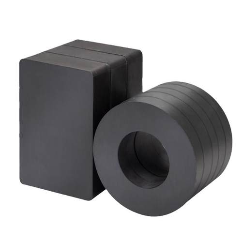 强力磁铁铁氧体大号方形圆环形吸铁石磁性玩具强磁磁铁带孔磁力