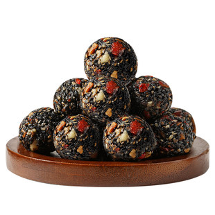 正品黑芝麻丸球红枣核桃枸杞糕饼无糖精孕妇休闲零食品官方旗舰店