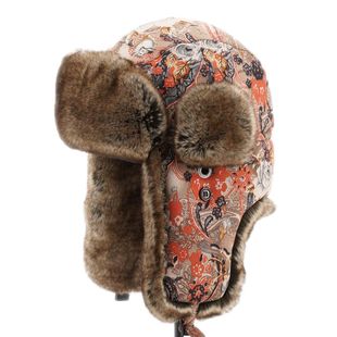 VISON 雷锋帽东北棉帽滑雪帽冬季骑车护耳防寒防风毛帽子男女士潮