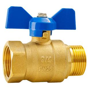 球阀4分内外丝全铜6分双外丝水管阀门开关燃气阀热水器大流量dn15