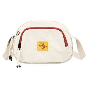 热风撞色斜挎包小众设计轻便通勤小型女包精致零钱包可爱单肩包