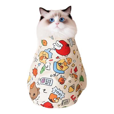 裹猫布剪指甲打针清洁耳朵防抓咬