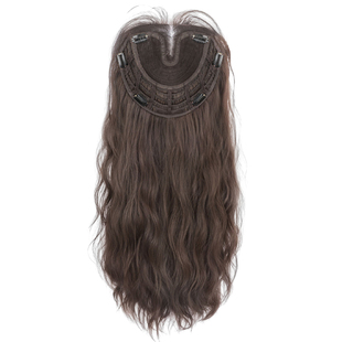 假发全头套女不用戴发网仿真发头顶补发慵懒感蛋蛋卷长卷发假发套