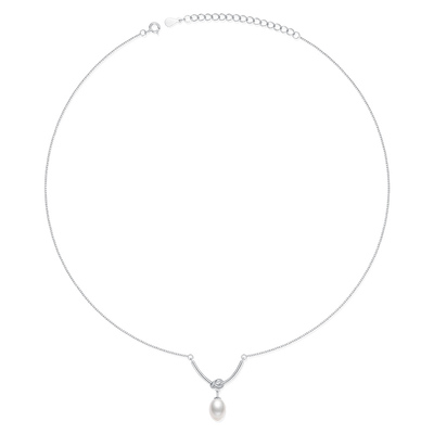 VIGG沧海遗珠项链女s925纯银2026新款锁骨链情人节送女友生日礼物