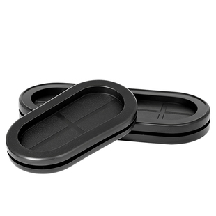 双面橡胶长腰形护线圈椭圆卡扣式密封圈防尘出线环电箱过线保护套