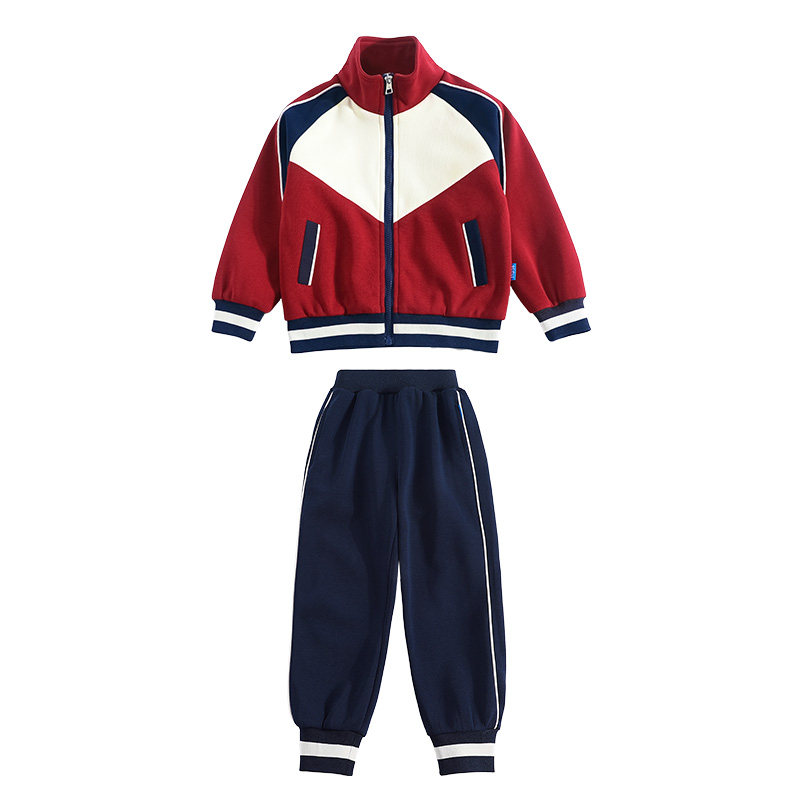 红色幼儿园园服春秋装