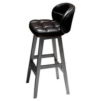 实木软包吧台椅，稳当又舒服