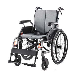 鱼跃轮椅车折叠轻便瘫痪老年人专用年轻旅行同代步手动推车H080C