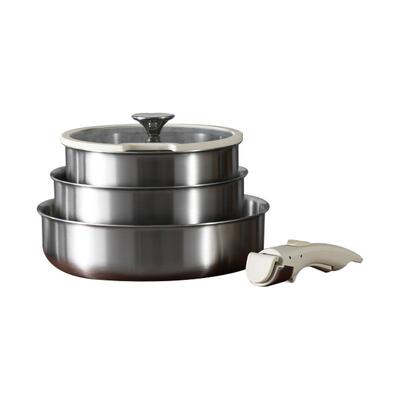 卡罗特不锈钢锅具套装家用不粘锅