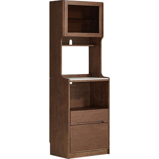 林氏家居实木餐边柜靠墙一体置物柜窄咖啡茶水柜客厅木业菲林系列