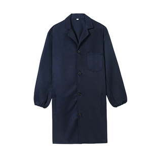 工作服大褂男长款物流工厂车间透气耐磨工装春夏季蓝大褂耐脏工人