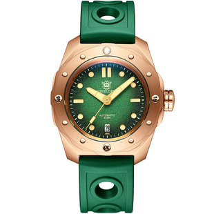 定制德国CuSn8磷锡青铜机全自动械潜水表500m专业防水带排气阀男