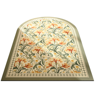 入户门垫进门地垫家用可擦免洗玄关脚垫半圆形入门大门口皮革地毯