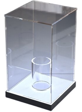 适用乐高10280花朵亚克力防尘罩
