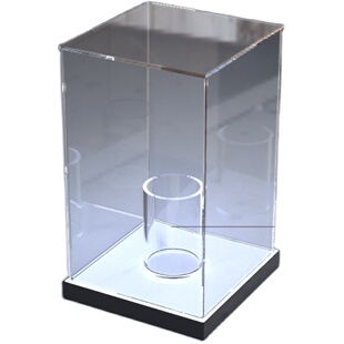 适用乐高10280花朵亚克力防尘罩花束玫瑰花积木模型展示盒透明罩