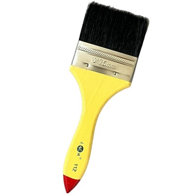 天赋猪毛刷油漆刷黑加厚耐用木柄