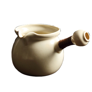 可干烧烤茶罐侧把粗陶煮茶壶日式电陶炉炭炉围炉罐罐白黑普洱茶壶