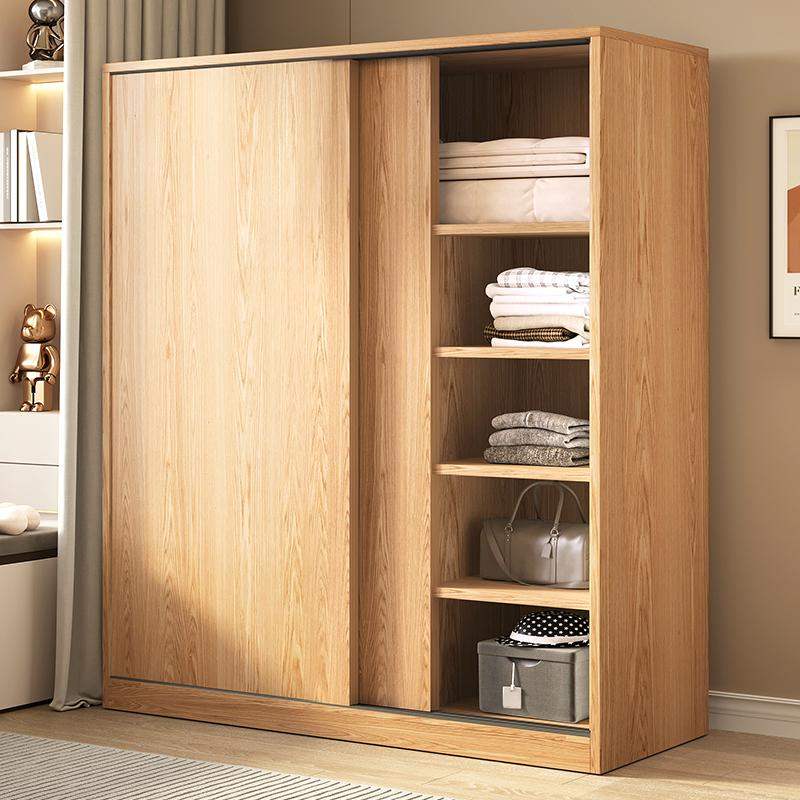 简易衣柜家用卧室2024年新款出租房屋用小柜子儿童推拉门衣橱