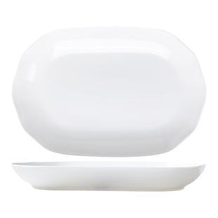 长鱼盘子家用大号陶瓷鱼盘创意新款网红白色鱼盘椭圆剁椒骨瓷鱼盘