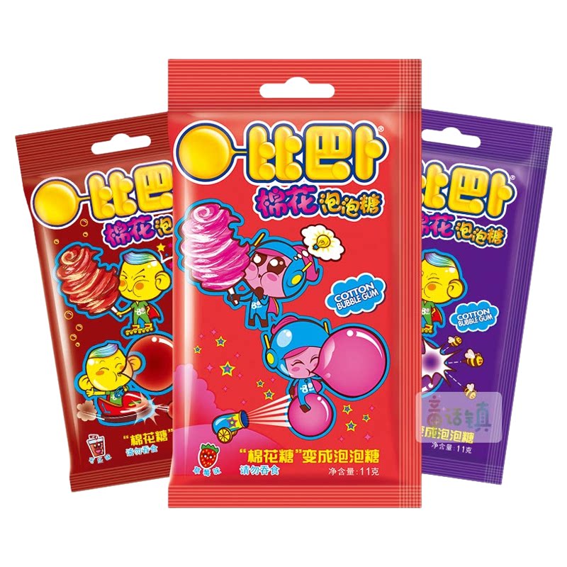 比巴卜棉花泡泡糖怀旧零食