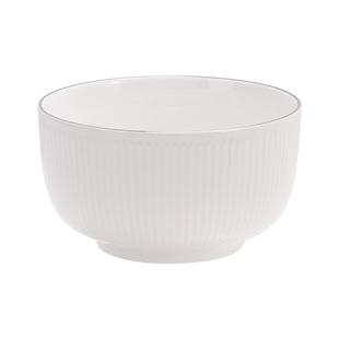 陶瓷碗碟套装家用吃饭碗10个装餐具金边高脚碗吃饭米饭碗面碗组合