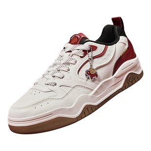 特步皓白3|板鞋男鞋2025冬季新款保暖板鞋男运动鞋增高休闲鞋女鞋