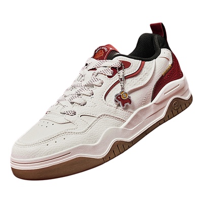 特步皓白3|板鞋男鞋2025冬季新款保暖板鞋男运动鞋增高休闲鞋女鞋