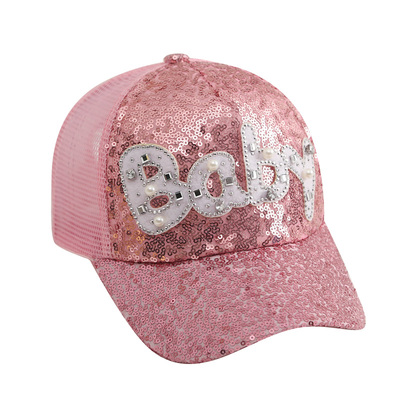 春夏新款亮片防晒棒球韩版鸭舌帽