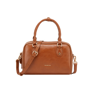 意尔康女式保龄球包新款手提单肩女包小众高级百搭通勤斜挎小包