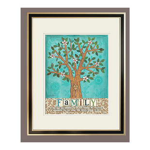 Family Tree树之家客厅餐厅玄关过道美国原版进口画芯正版装饰画