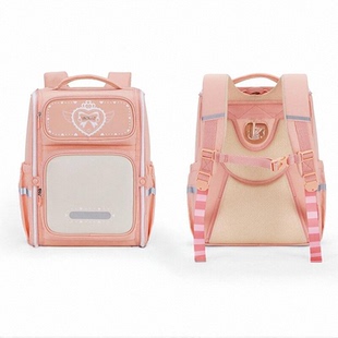 老爸评测卡拉羊双肩包学生大容量减负护脊大嘴书包新款背包轻便