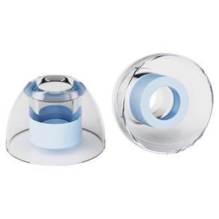 NICEHCK原道C04 淡蓝液态硅胶耳帽入耳式耳机耳塞套降噪隔音软套