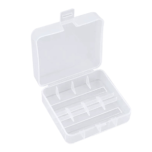26650电池收纳盒 单节双节透明塑料盒 1节2节电池储存放置保护盒